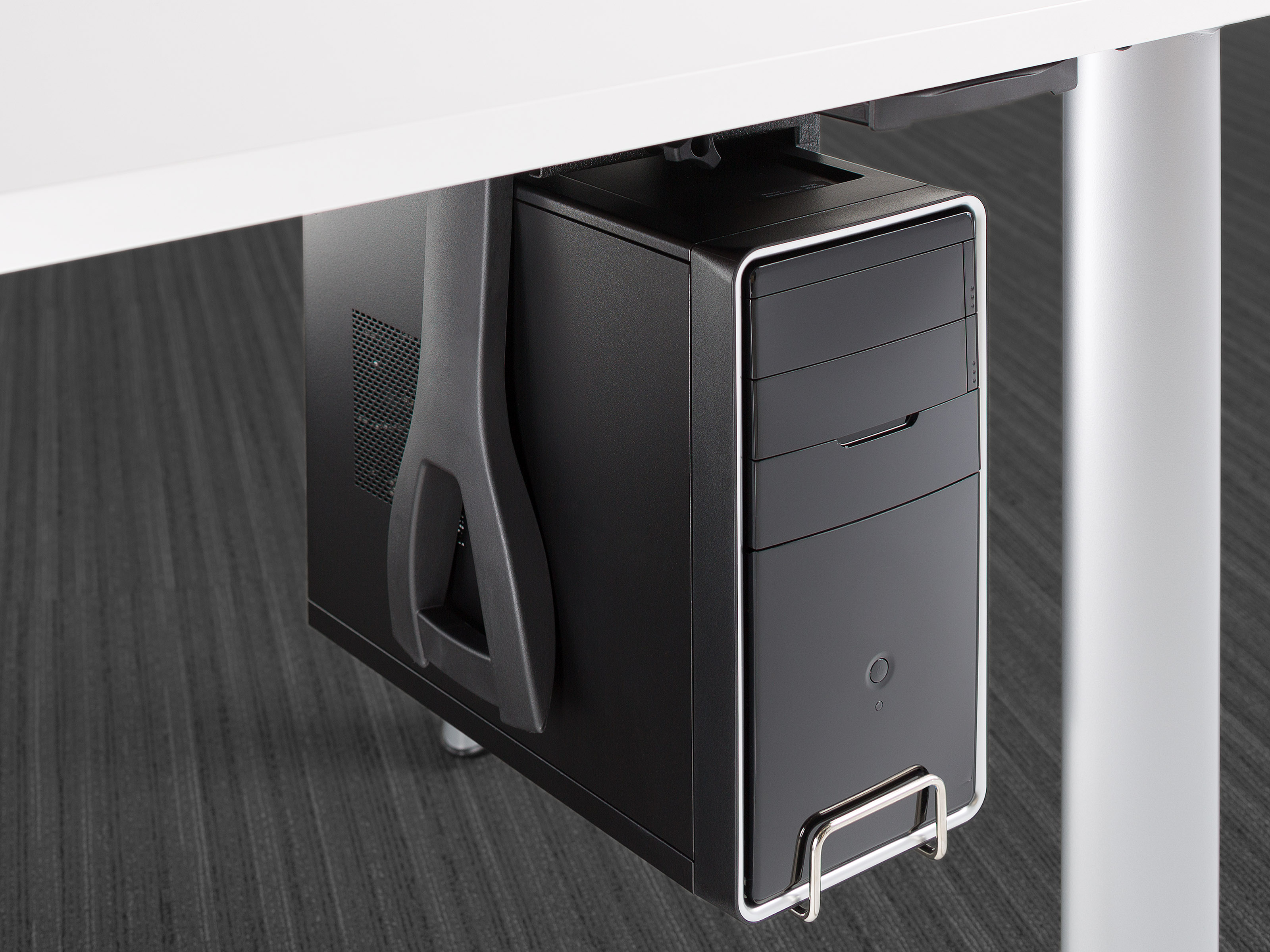 vertical locking cpu cradle